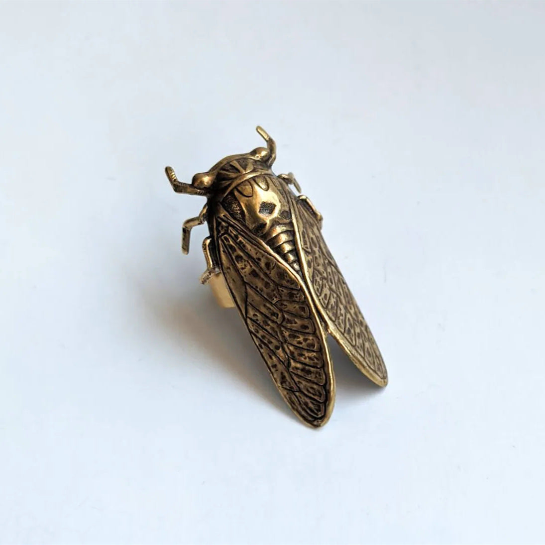 Wholesale Gothic Brass Cicada Rings